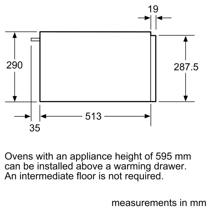 Bosch Warmer Drawer Stainless Steel BID630NS1