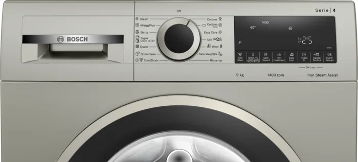 Bosch 9kg Series 4 Front Loader Washing Machine Silver Inox WGA1440XZA