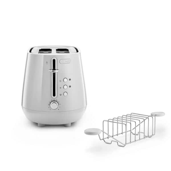 DeLonghi Eclettica 2-Slice Toaster Whimsical White CTY2103.W