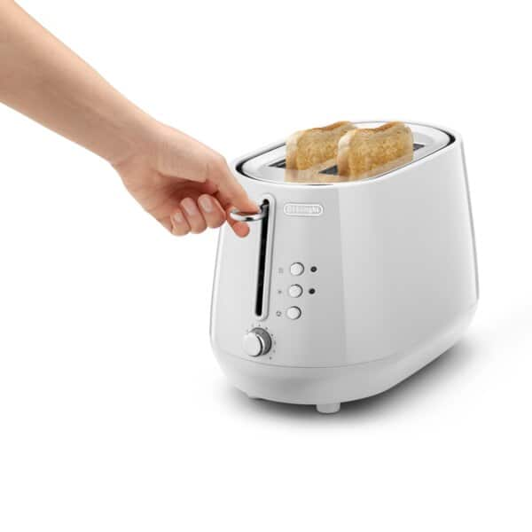 DeLonghi Eclettica 2-Slice Toaster Whimsical White CTY2103.W