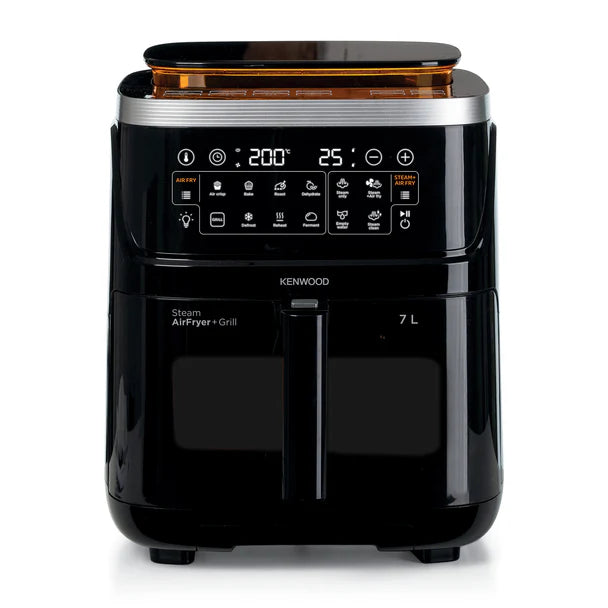 Kenwood 7L 3-in-1 Air Fryer & Steamer with window Black HFS92.000BK