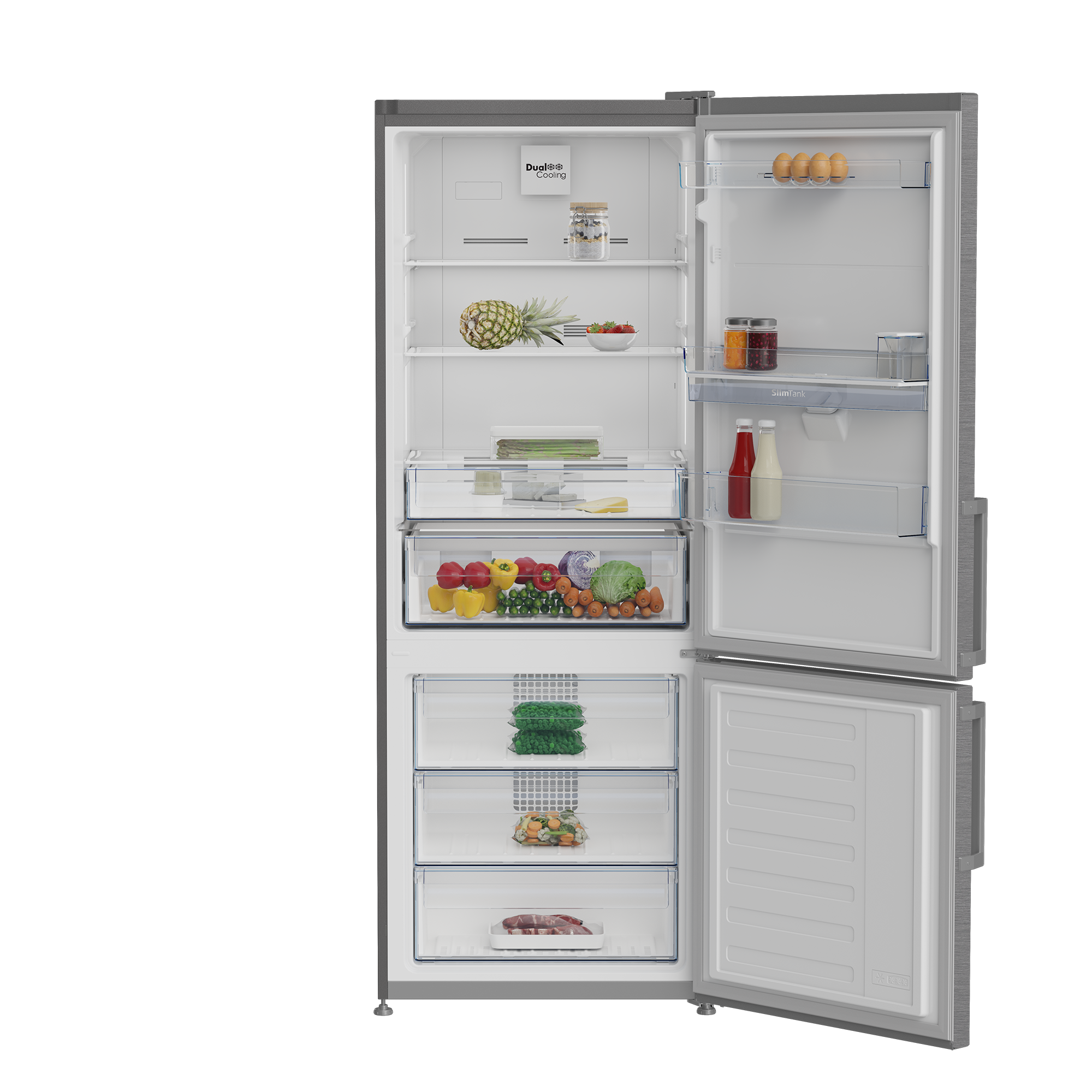 Defy 450L Fridge/Freezer 70cm K70520N Eco WD M Stainless Steel DAC705