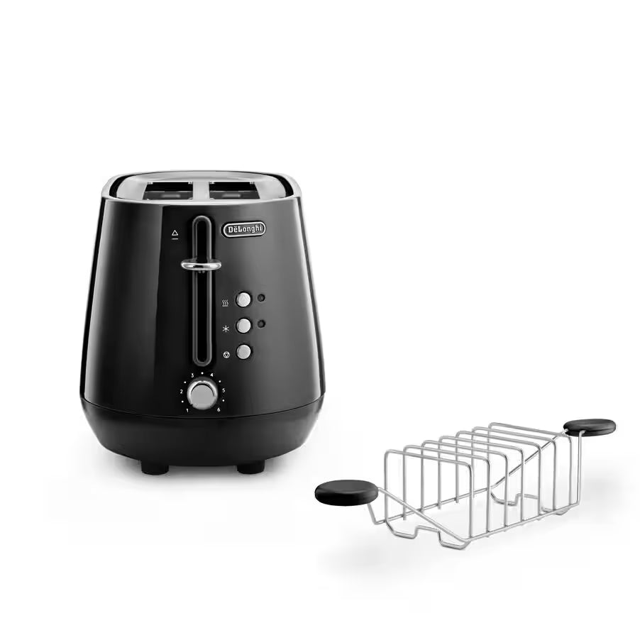 De'Longhi Eclettica 2-Slice Toaster Bold Black CTY2103.BK