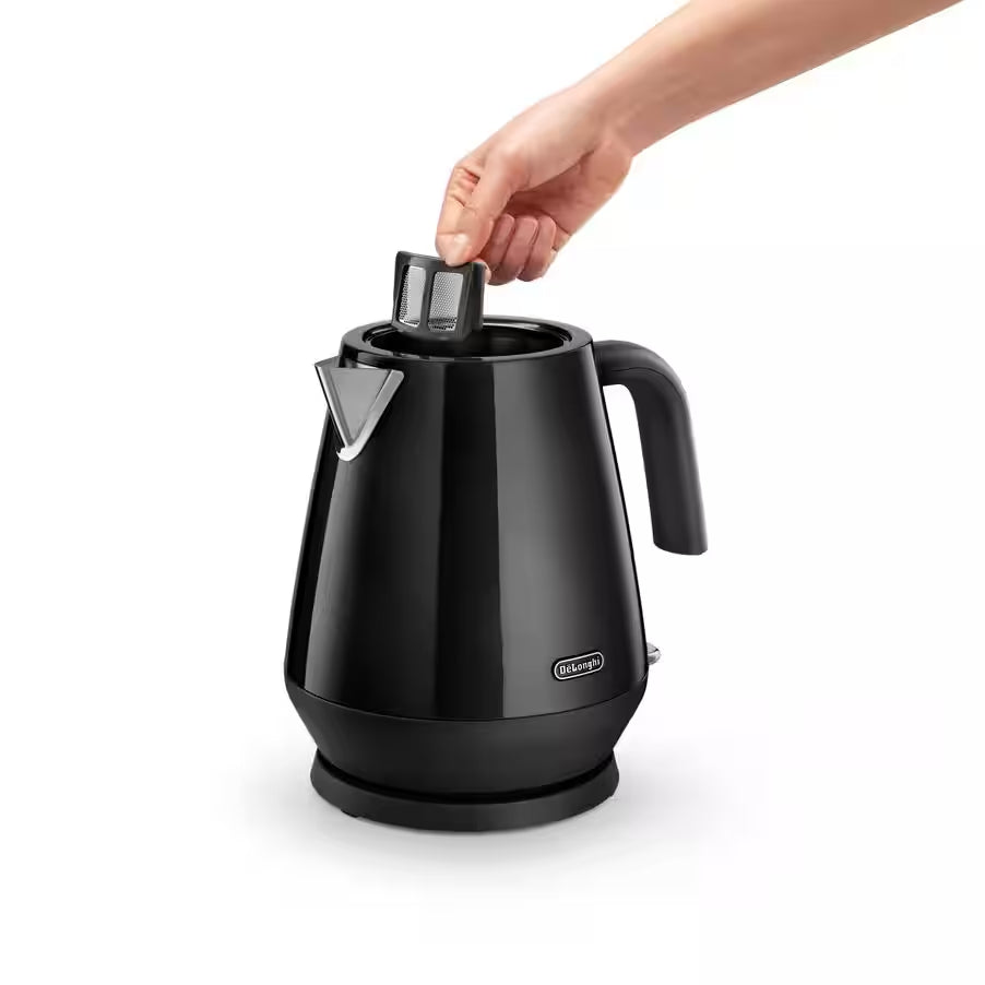 DeLonghi 1.7L Eclettica Kettle Bold Black KBY2001.BK