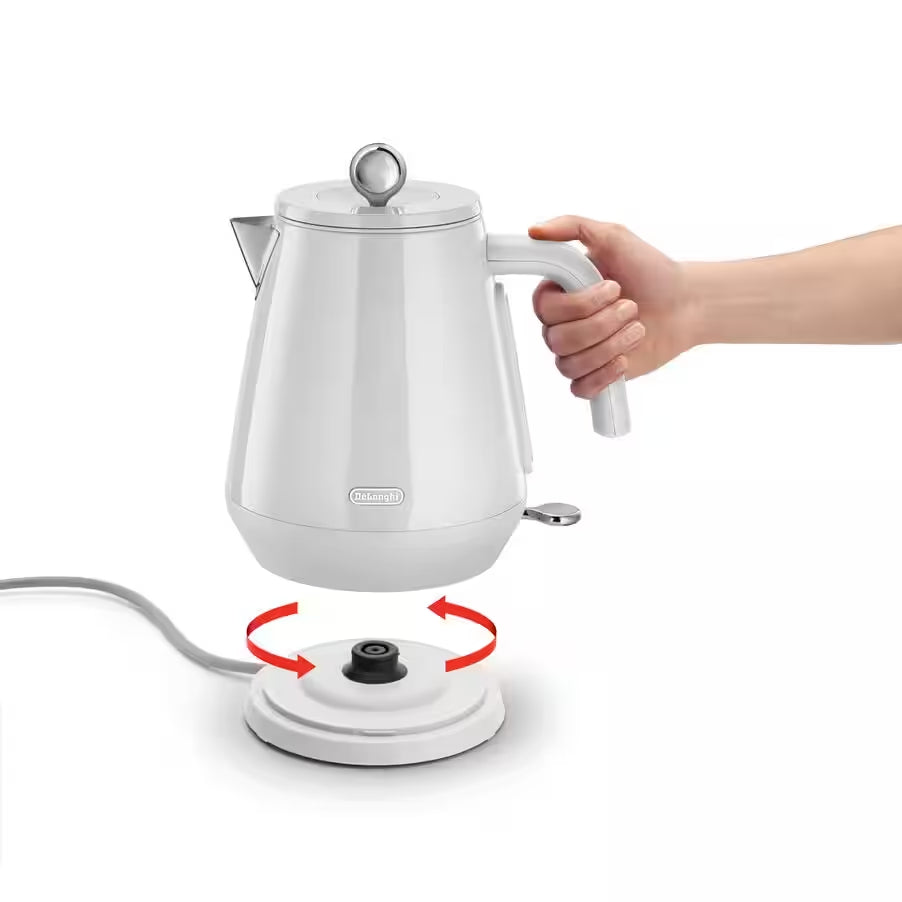 DeLonghi 1.7L Eclettica Kettle Whimsical White KBY2001.W