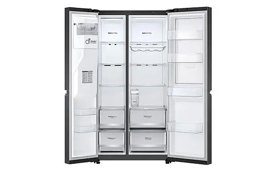 LG 617L Side by Side Fridge Matte Black GC-J257SQ2W