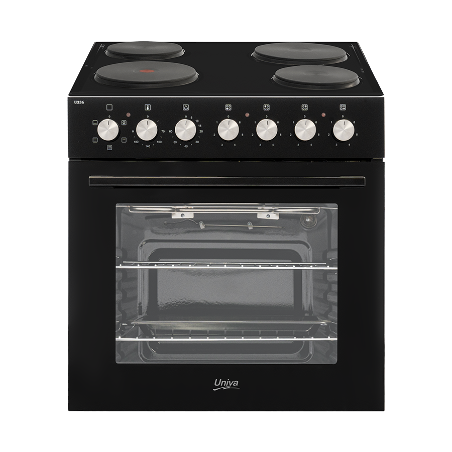 Univa Built In Oven and Hob Set Black U336B-1