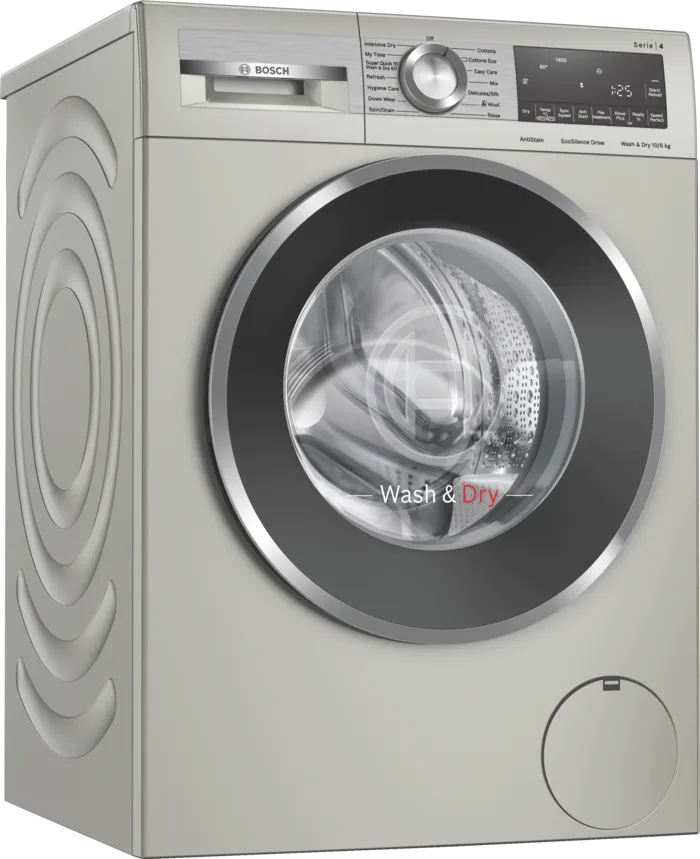 Bosch Series 4 Washer Dryer 10/6kg Silver Inox WNA254XSKE