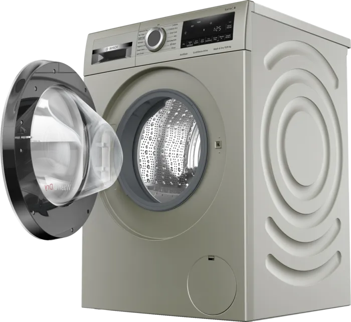 Bosch Series 4 Washer Dryer 10/6kg Silver Inox WNA254XSKE