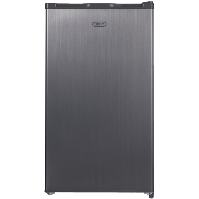 Defy 90L Single Door Bar Fridge Metallic DBF90M