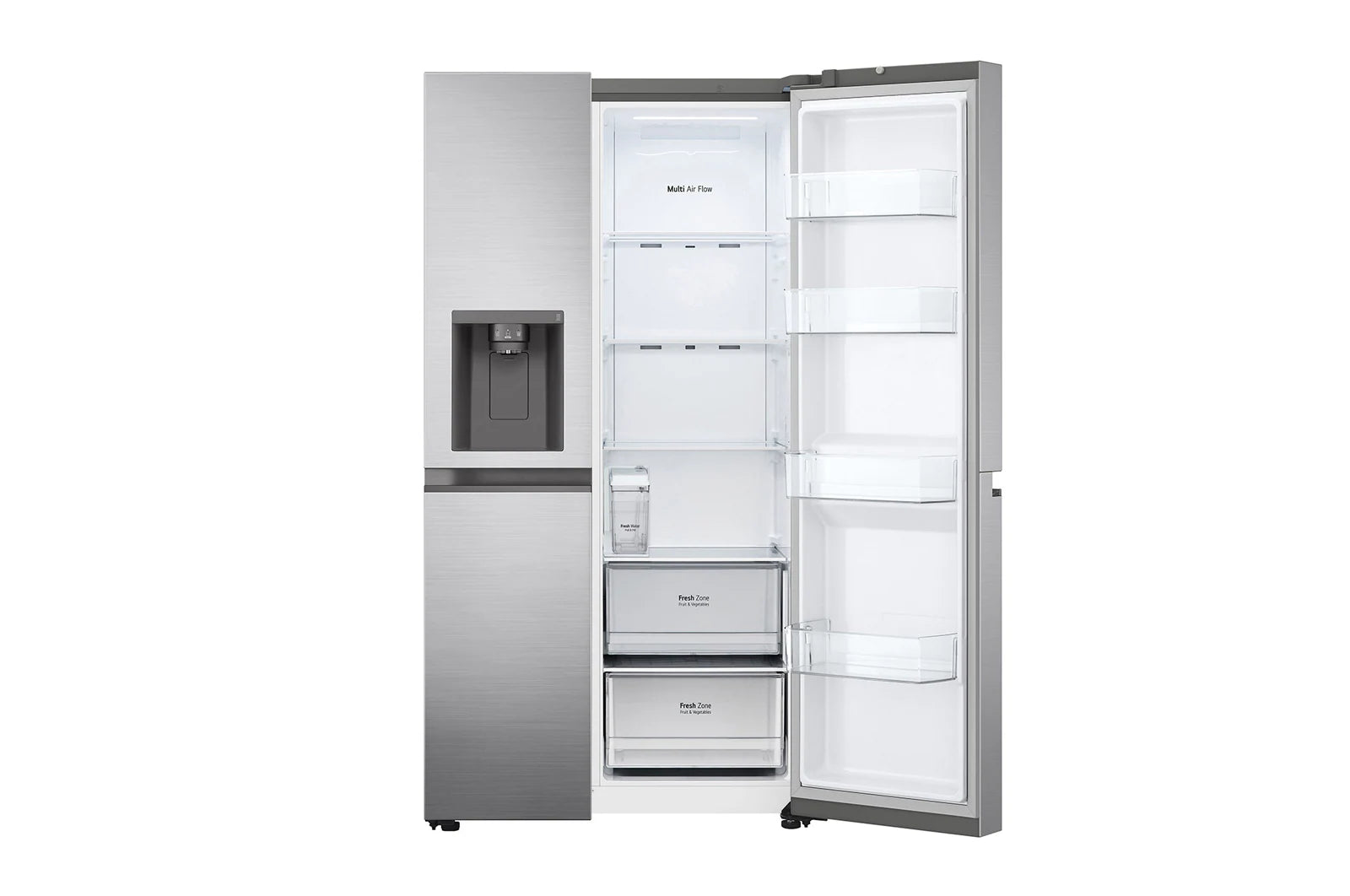 LG 617L Side by Side Fridge Platinum Silver GC-L257SLXL