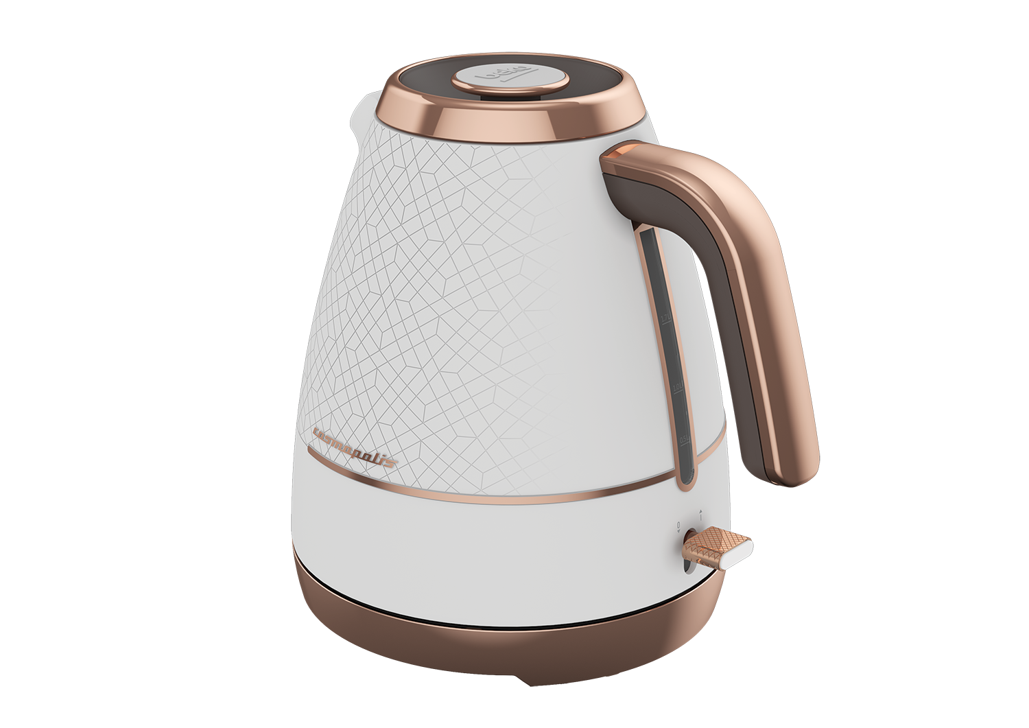 Beko 1.7L Cosmopolis Dome Kettle White / Copper WKM8307W