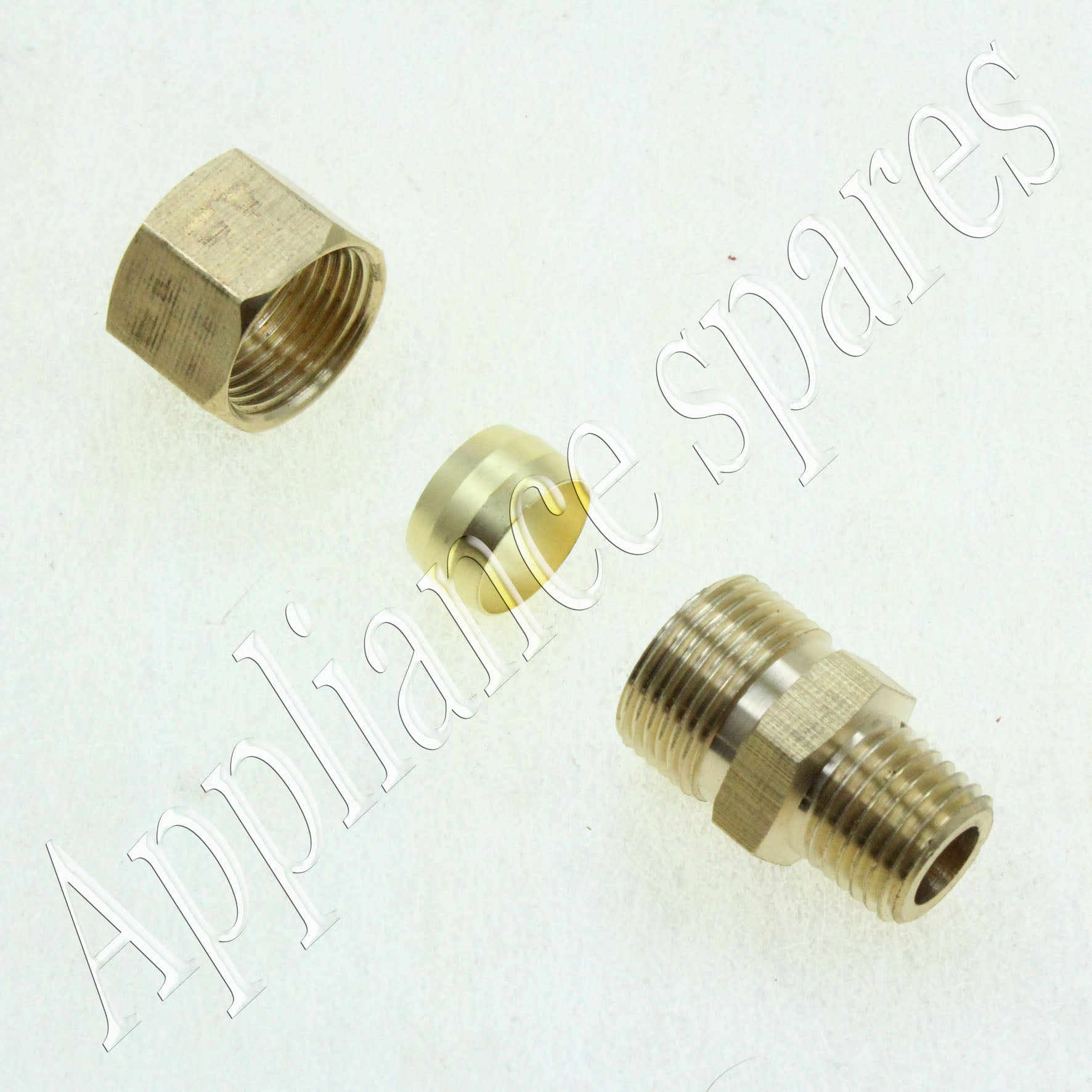 Brass Coupler 1/4" to 1/2" Thread