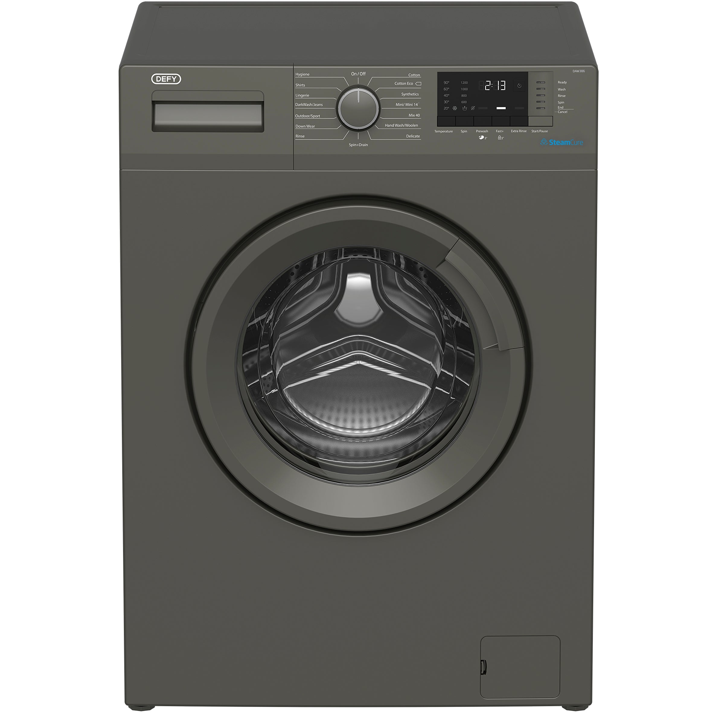 Grey 8Kg Front Loader Washing Machine