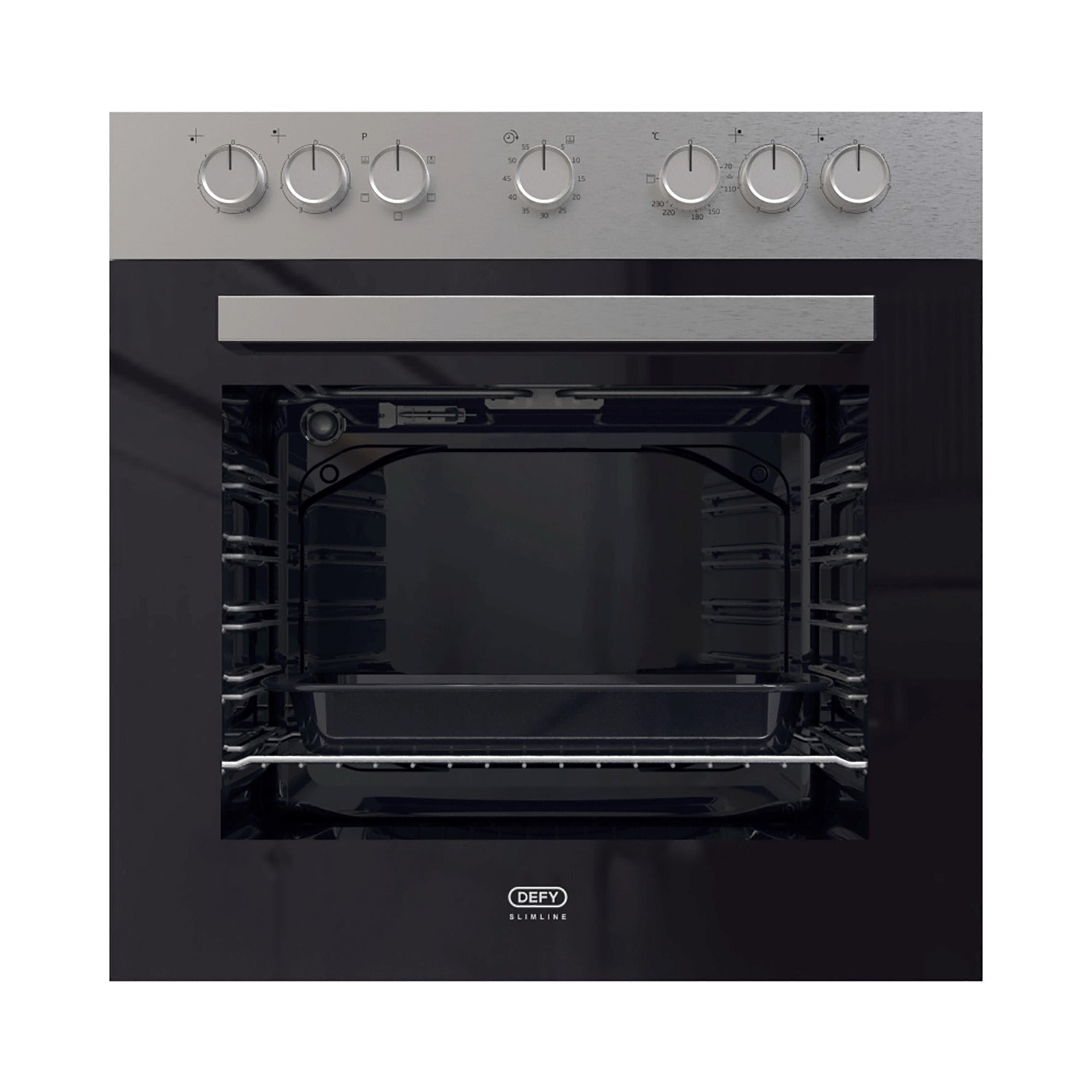 Defy Built In Oven Black & Stainless Steel DBO485